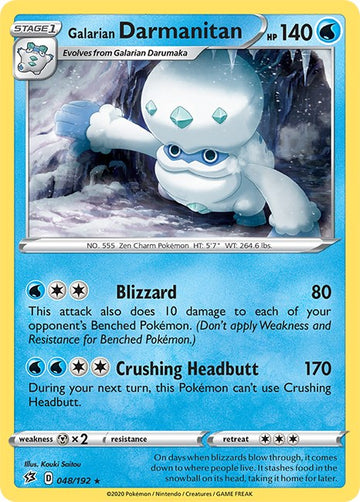 Galarian Darmanitan [048/192] [Rebel Clash] Reverse Holofoil