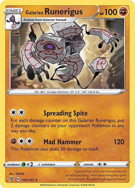 Galarian Runerigus [102/192] [Rebel Clash] Reverse Holofoil