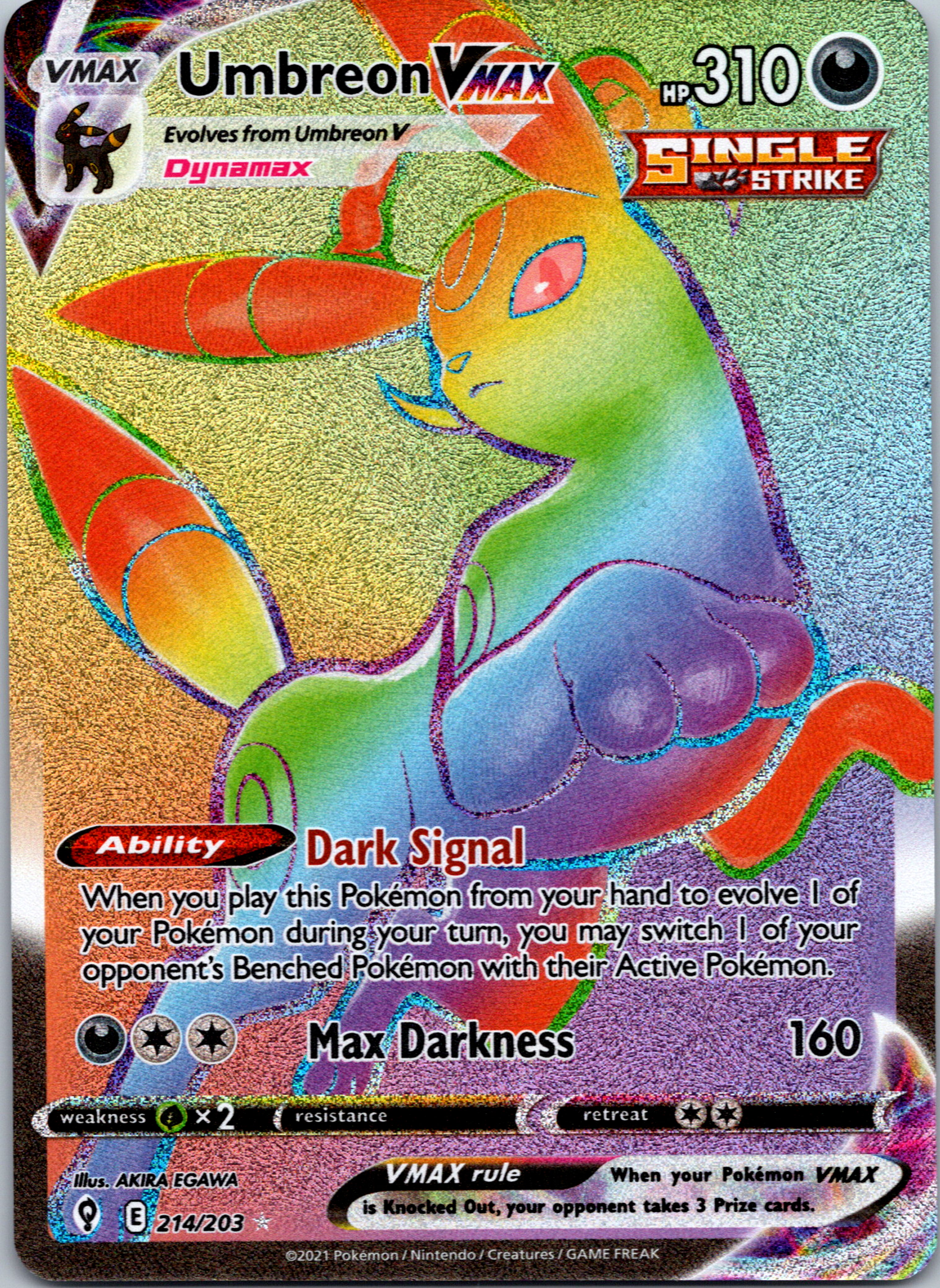 Umbreon VMAX (214/203) [Sword & Shield: Evolving Skies]