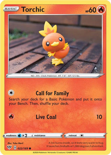 Torchic [022/189] [Darkness Ablaze] Reverse Holofoil
