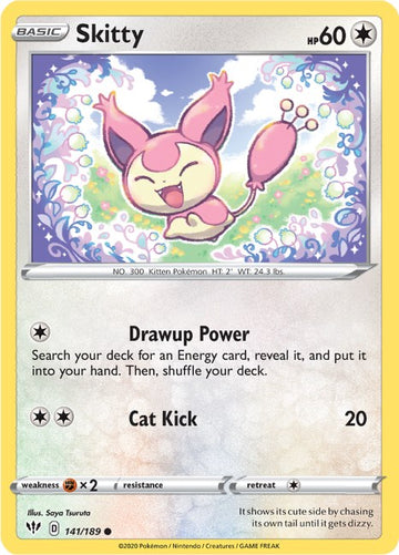 Skitty [141/189] [Darkness Ablaze] Reverse Holofoil