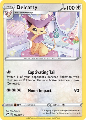 Delcatty [142/189] [Darkness Ablaze] Reverse Holofoil