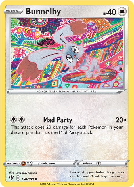 Bunnelby [150/189] [Darkness Ablaze] Reverse Holofoil