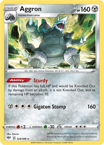 Aggron [123/189] [Darkness Ablaze] Reverse Holofoil