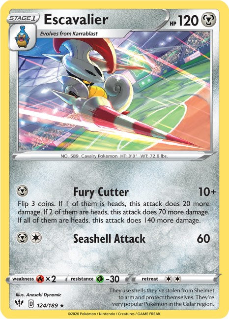 Escavalier [124/189] [Darkness Ablaze] Reverse Holofoil