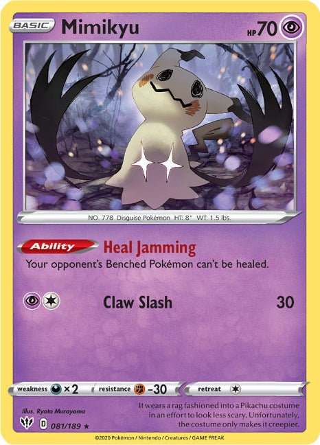 Mimikyu [081/189] [Darkness Ablaze] Reverse Holofoil