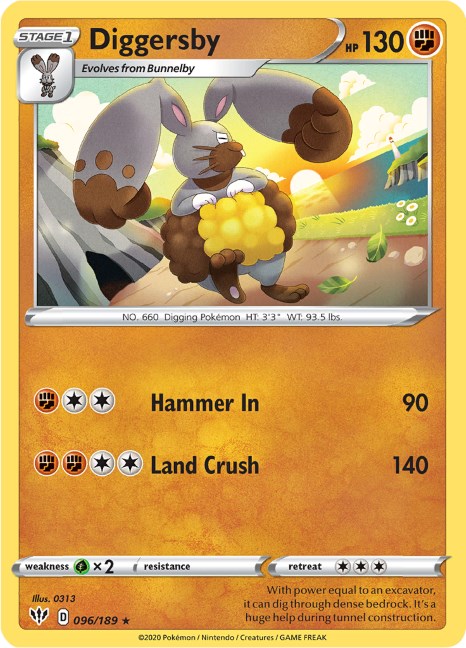 Diggersby [096/189] [Darkness Ablaze] Reverse Holofoil