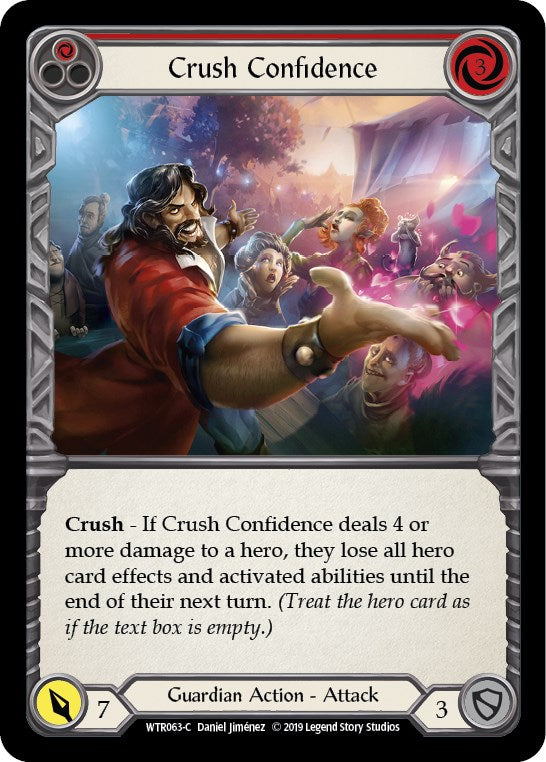 Crush Confidence (Red) [WTR063] [Welcome to Rathe] 1st Edition Rainbow Foil