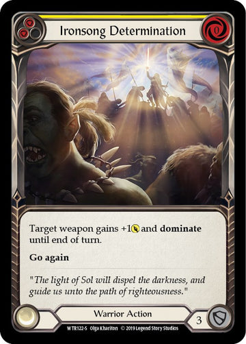 Ironsong Determination [WTR122] [Welcome to Rathe] 1st Edition Rainbow Foil