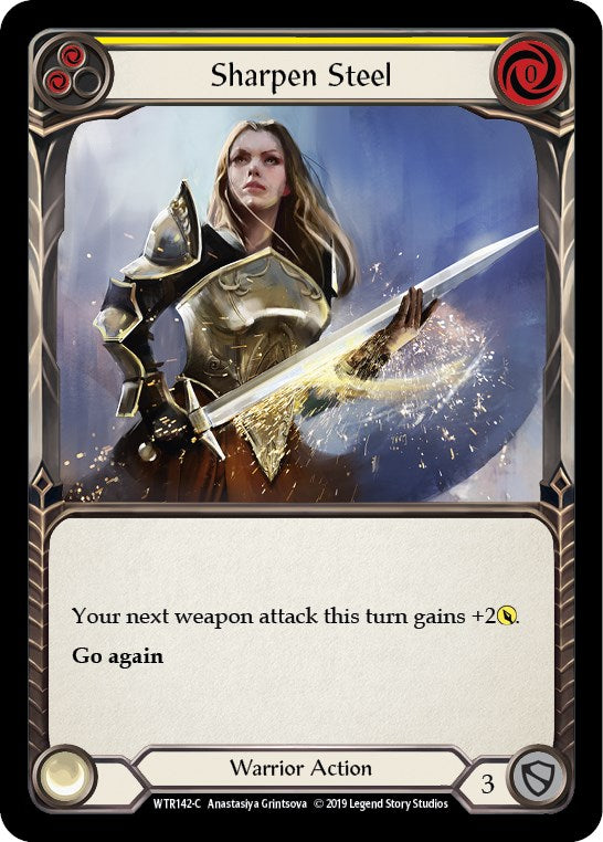 Sharpen Steel (Yellow) [WTR142] [Welcome to Rathe] Unlimited Edition Rainbow Foil