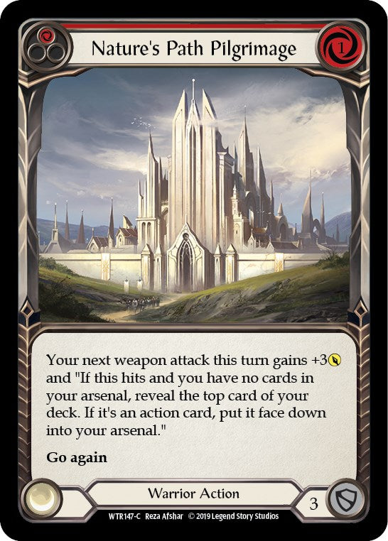 Nature's Path Pilgrimage (Red) [WTR147] [Welcome to Rathe] 1st Edition Rainbow Foil