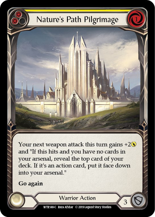 Nature's Path Pilgrimage (Yellow) [WTR148] Unlimited Rainbow Foil