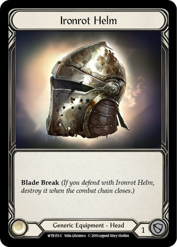 Ironrot Helm [WTR155] [Welcome to Rathe] 1st Edition Cold Foil