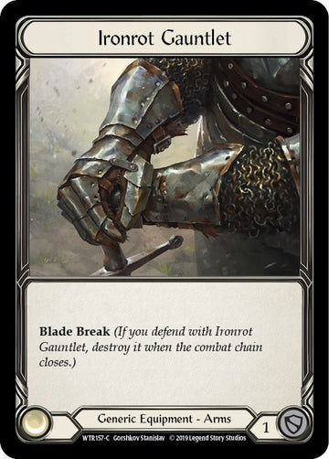 Ironrot Gauntlet [WTR157] [Welcome to Rathe] 1st Edition Cold Foil