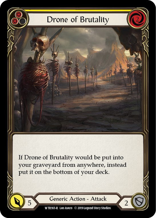 Drone of Brutality (Yellow) [WTR165] [Welcome to Rathe] Unlimited Edition Rainbow Foil