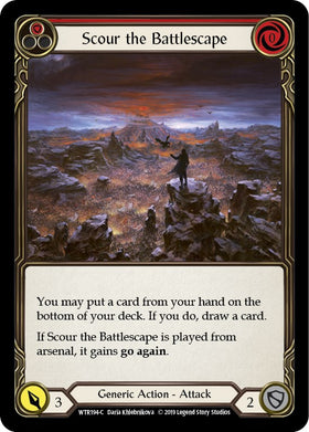 Scour the Battlescape (Red) [WTR194] [Welcome to Rathe] 1st Edition Normal