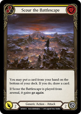 Scour the Battlescape (Yellow) [WTR195] [Welcome to Rathe] 1st Edition Normal