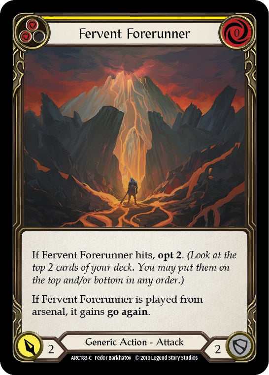 Fervent Forerunner (Yellow) [ARC183-C] 1st Edition Normal