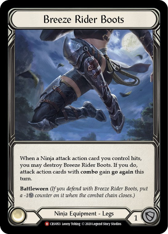 Breeze Rider Boots (Rainbow Foil) [CRU053-RF] Unlimited Rainbow Foil