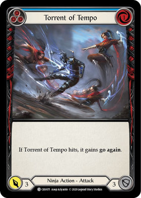 Torrent of Tempo (Blue) [CRU071] [Crucible of War] Unlimited Edition Rainbow Foil