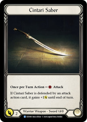 Cintari Saber (Reverse) [CRU080] [Crucible of War] Unlimited Edition Rainbow Foil