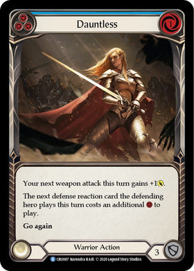 Dauntless (Blue) (Rainbow Foil) [CRU087-RF] Unlimited Rainbow Foil