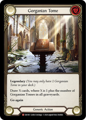 Gorganian Tome (Rainbow Foil) [CRU181-RF] Unlimited Rainbow Foil