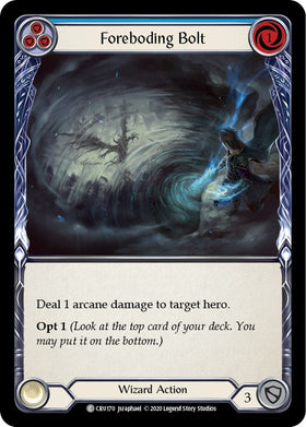 Foreboding Bolt (Blue) [CRU170] [Crucible of War] Unlimited Edition Rainbow Foil