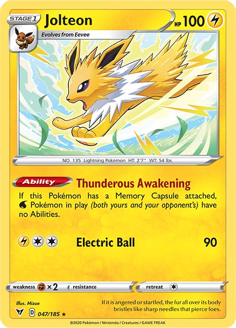 Jolteon [047/185] [Vivid Voltage] Reverse Holofoil