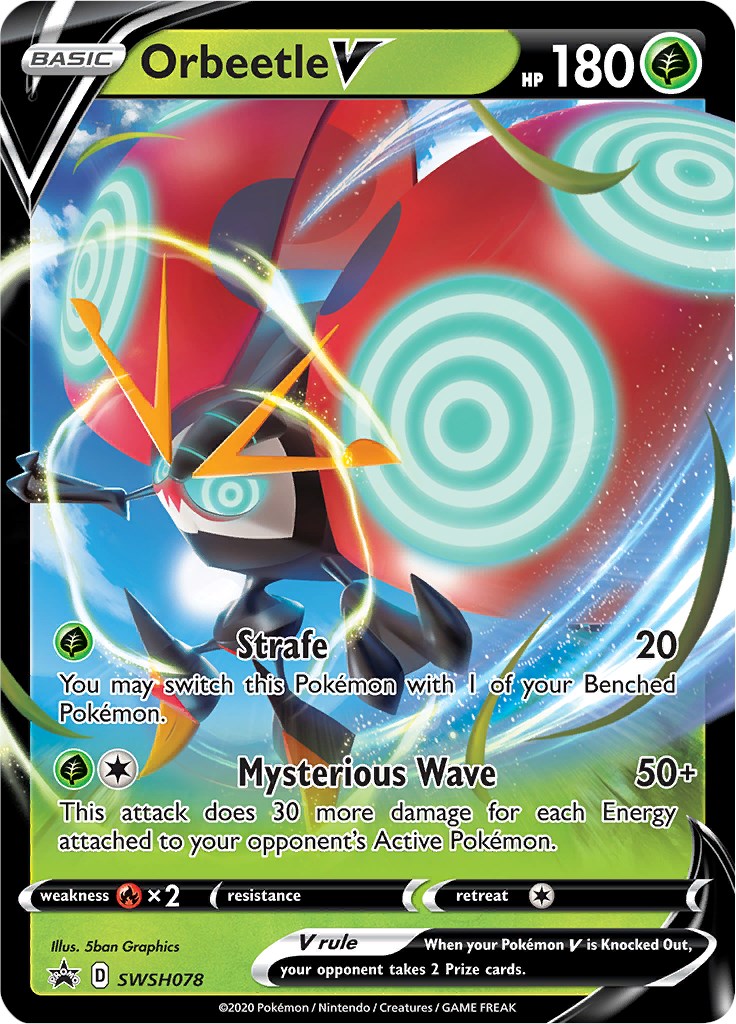 Orbeetle V [SWSH078] [Sword & Shield Promo Cards] Holofoil