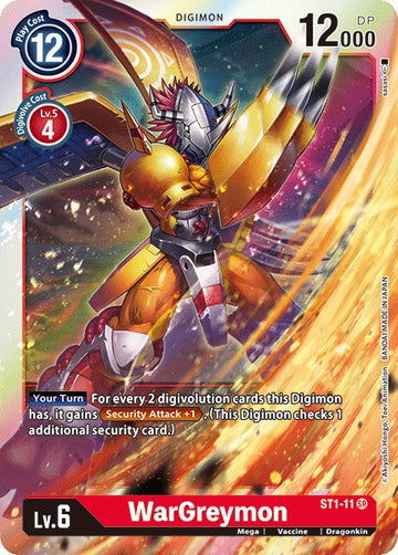 WarGreymon [ST1-11] [Starter Deck 01: Gaia Red] Foil