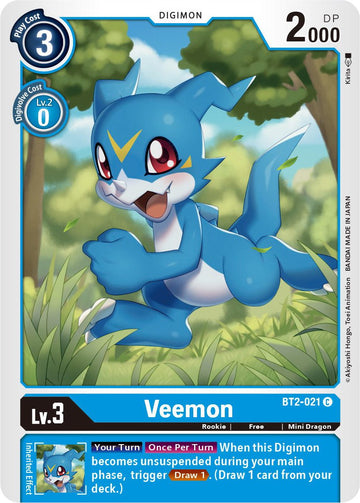 Veemon - BT2-021 [BT2-021] [Release Special Booster] Normal