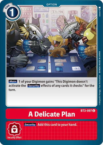A Delicate Plan [BT3-097] [Release Special Booster] Normal