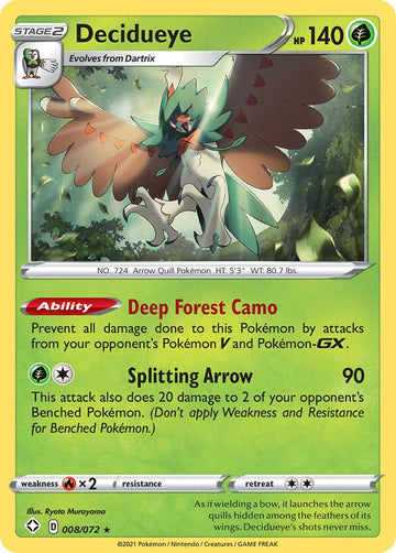 Decidueye [008/072] [Shining Fates] Holofoil