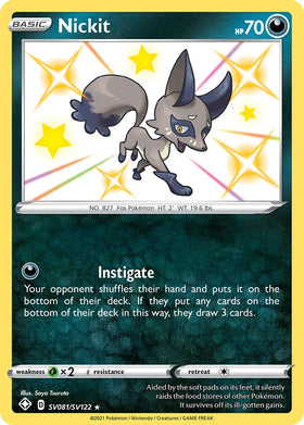 Nickit [SV081/SV122] [Shining Fates: Shiny Vault] Holofoil
