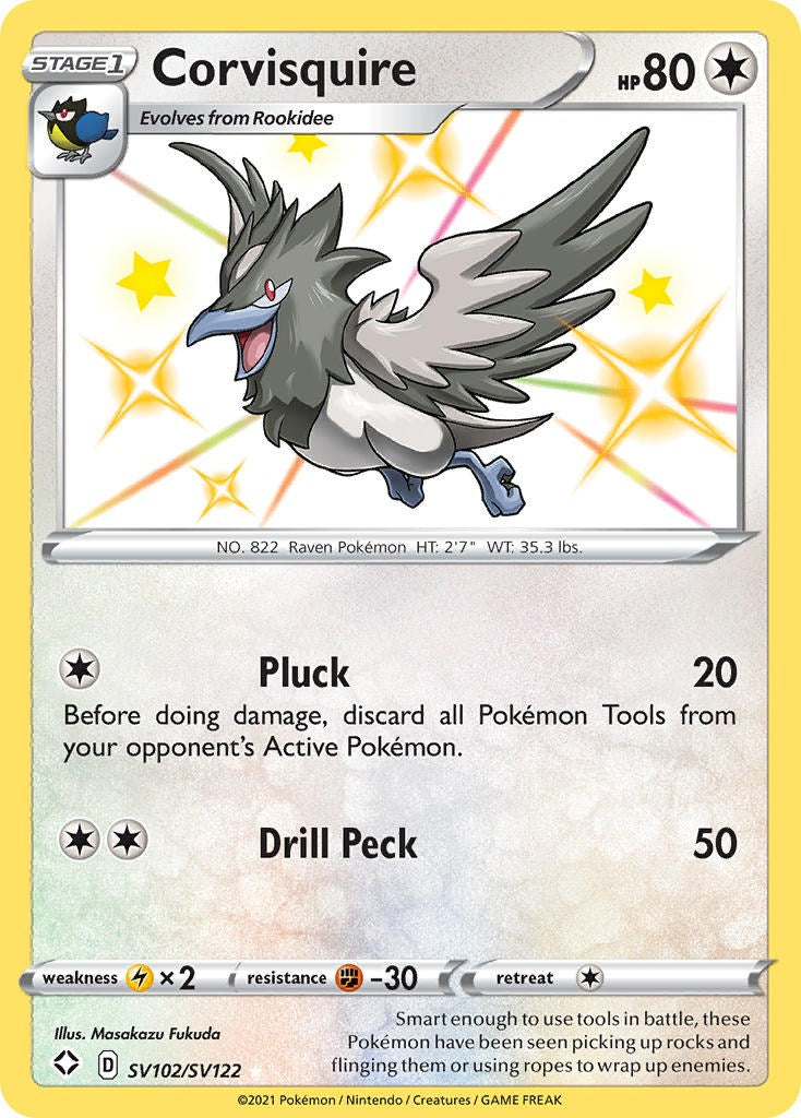 Corvisquire [SV102/SV122] [Shining Fates: Shiny Vault] Holofoil