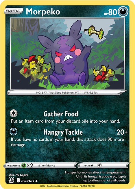 Morpeko [098/163] [Battle Styles] Reverse Holofoil