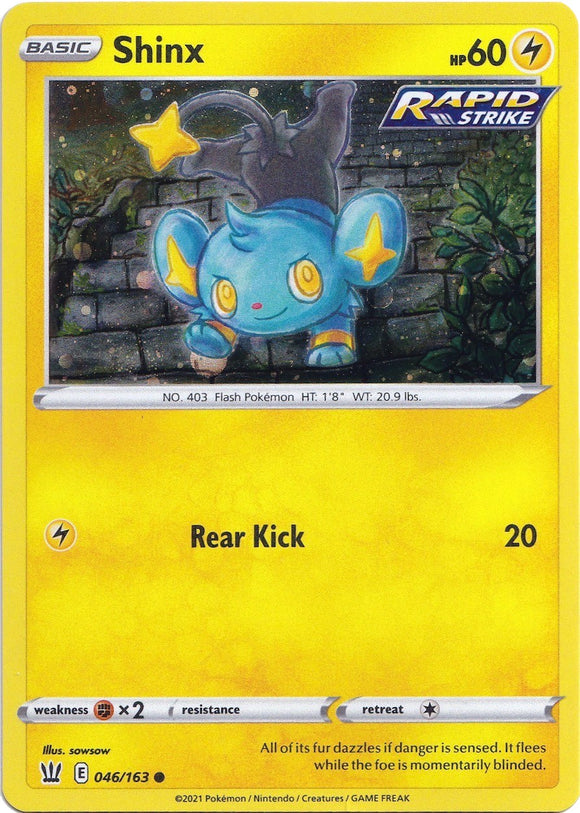 Shinx (046/163) (Cosmos Holo) [Sword & Shield: Battle Styles]