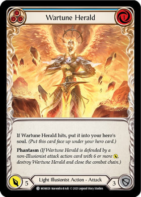 Wartune Herald (Blue) [MON028] [Monarch] Unlimited Edition Rainbow Foil