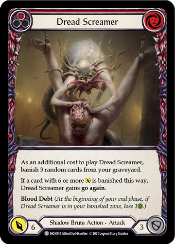 Dread Screamer (Red) [MON141] [Monarch] Unlimited Edition Rainbow Foil