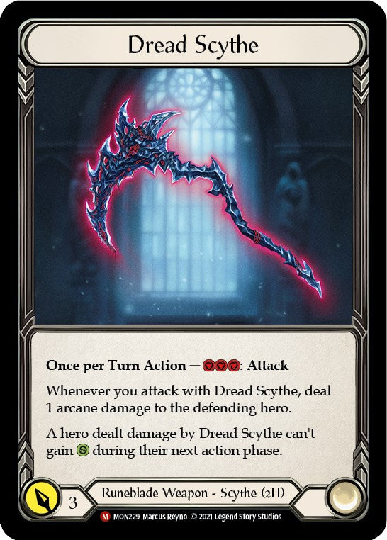 Dread Scythe [MON229] [Monarch] Unlimited Edition Rainbow Foil