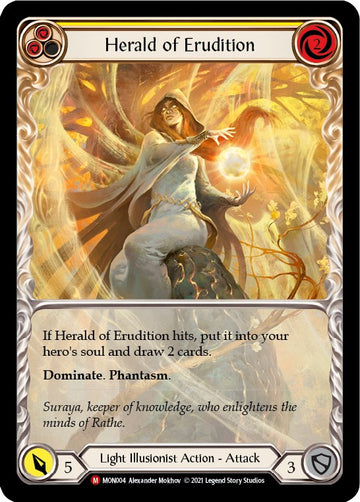 Herald of Erudition (Extended Art) [MON004] [Monarch] 1st Edition Rainbow Foil