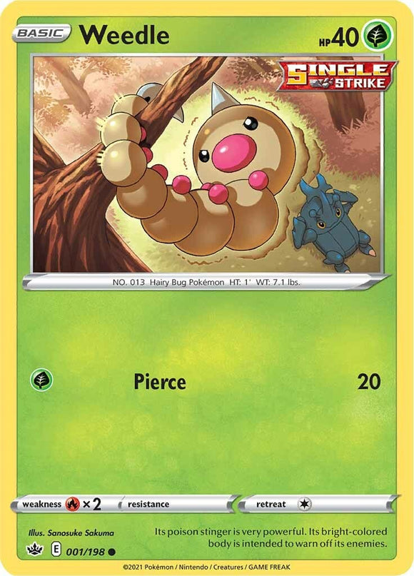 Weedle [001/198] [Chilling Reign] Reverse Holofoil