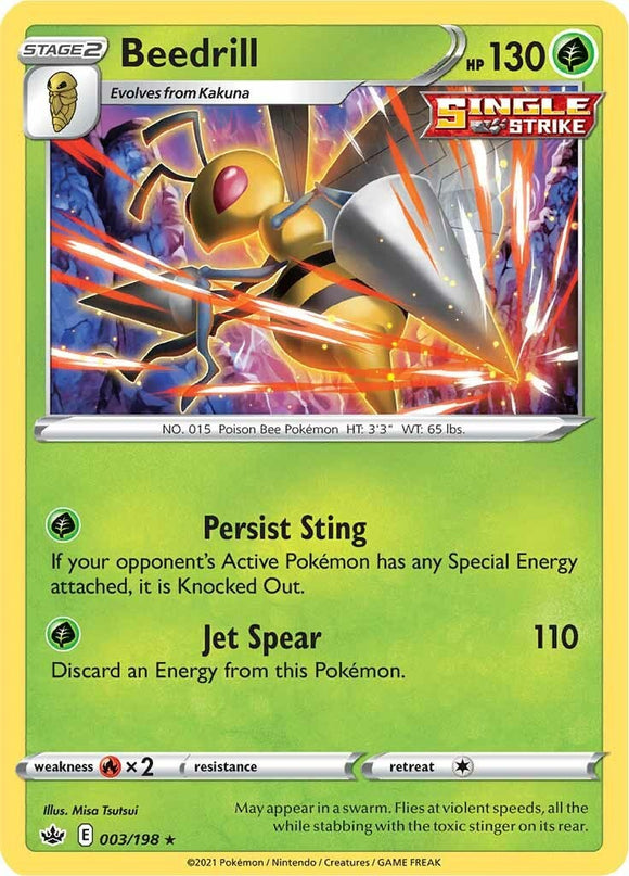 Beedrill [003/198] [Chilling Reign] Reverse Holofoil