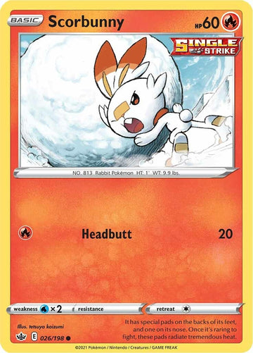 Scorbunny [026/198] [Chilling Reign] Reverse Holofoil