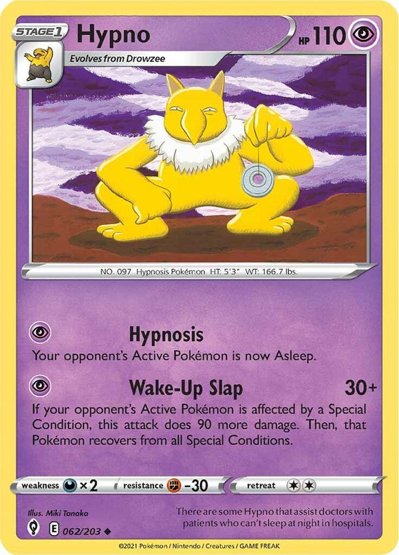 Hypno [062/203] [Evolving Skies] Reverse Holofoil