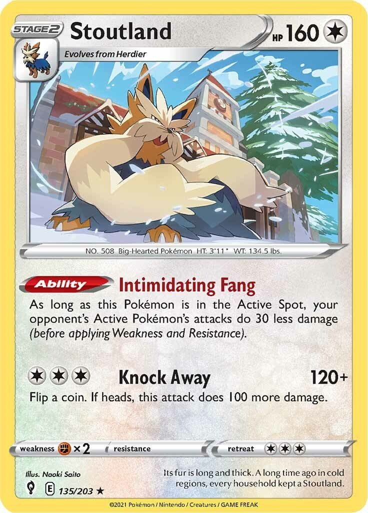 Stoutland [135/203] [Evolving Skies] Reverse Holofoil