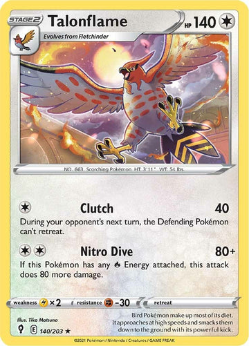 Talonflame [140/203] [Evolving Skies] Reverse Holofoil