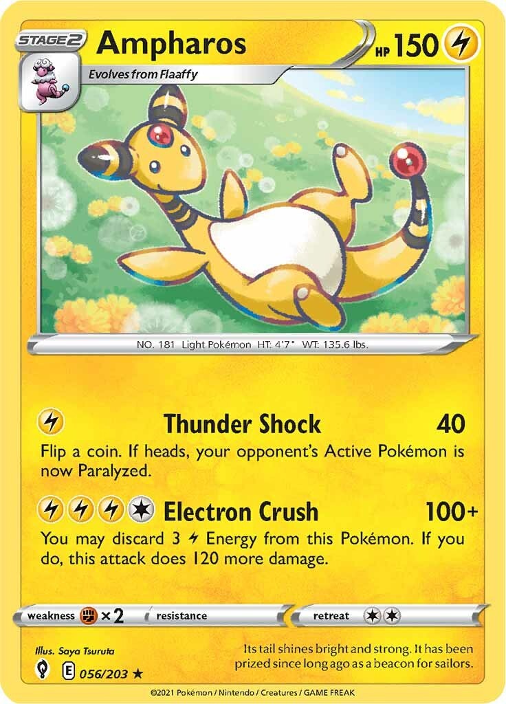Ampharos [056/203] [Evolving Skies] Reverse Holofoil