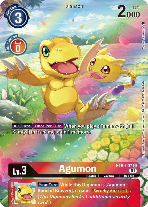 Agumon (Alternate Art) [BT6-007 U] [Double Diamond] Foil